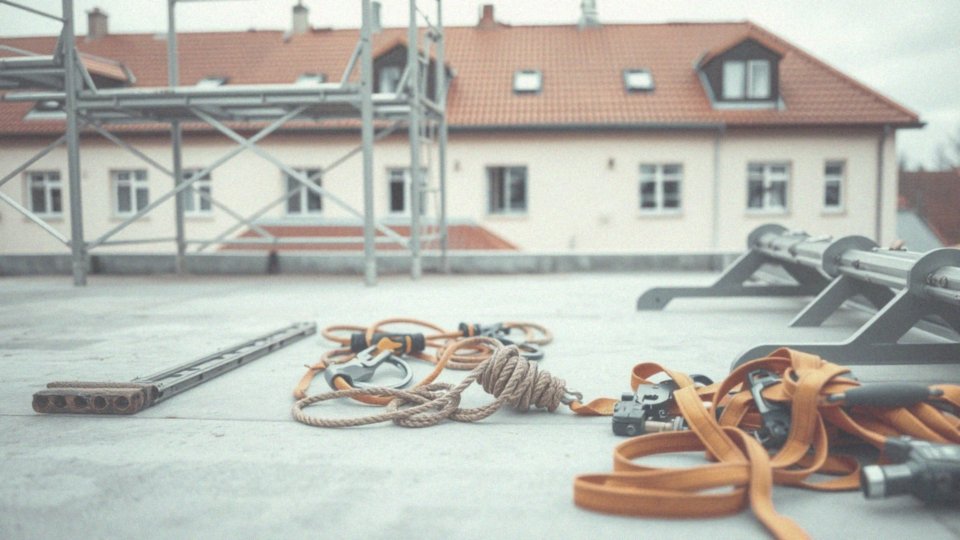 Jakie dodatkowe elementy mogą poprawić bezpieczeństwo pracy na dachu?