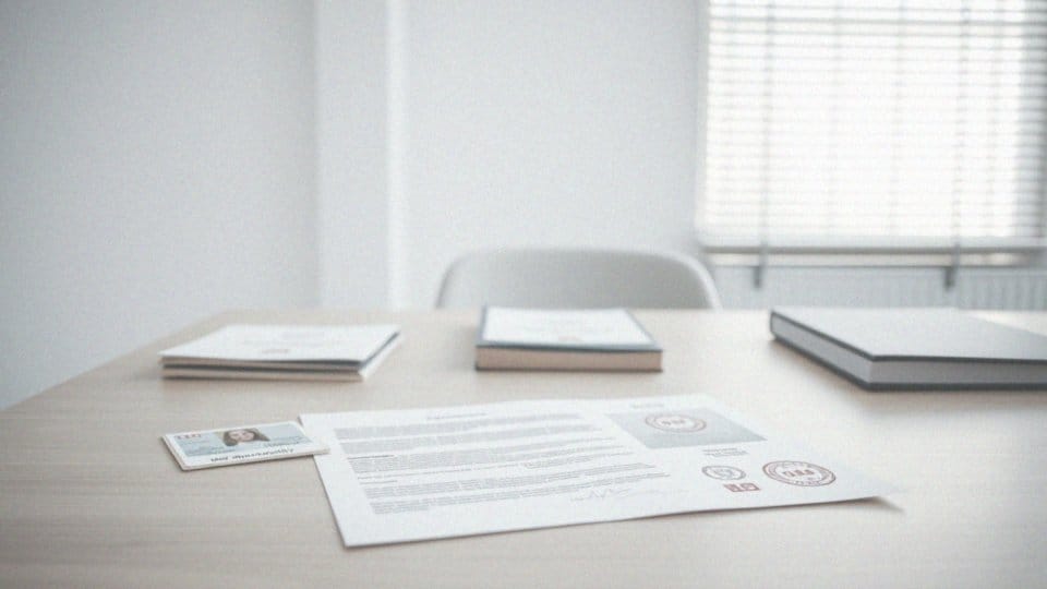 Jakie dokumenty należy posiadać przy zgłoszeniu się na przesłuchanie?